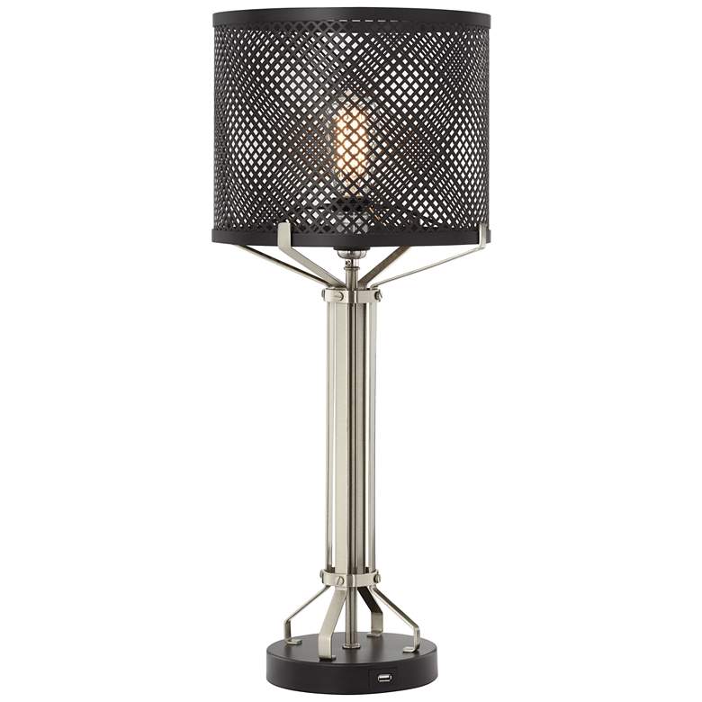 Image 1 Cinder Black Metal Table Lamp