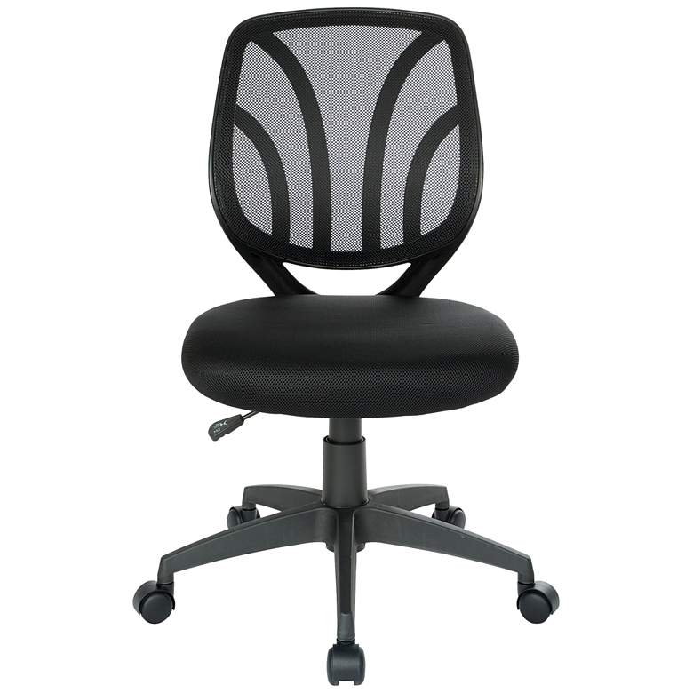Image 2 Cindra Black Mesh Adjustable Swivel Task Ventilated Chair more views