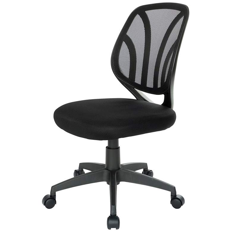 Image 3 Cindra Black Mesh Adjustable Swivel Task Ventilated Chair more views