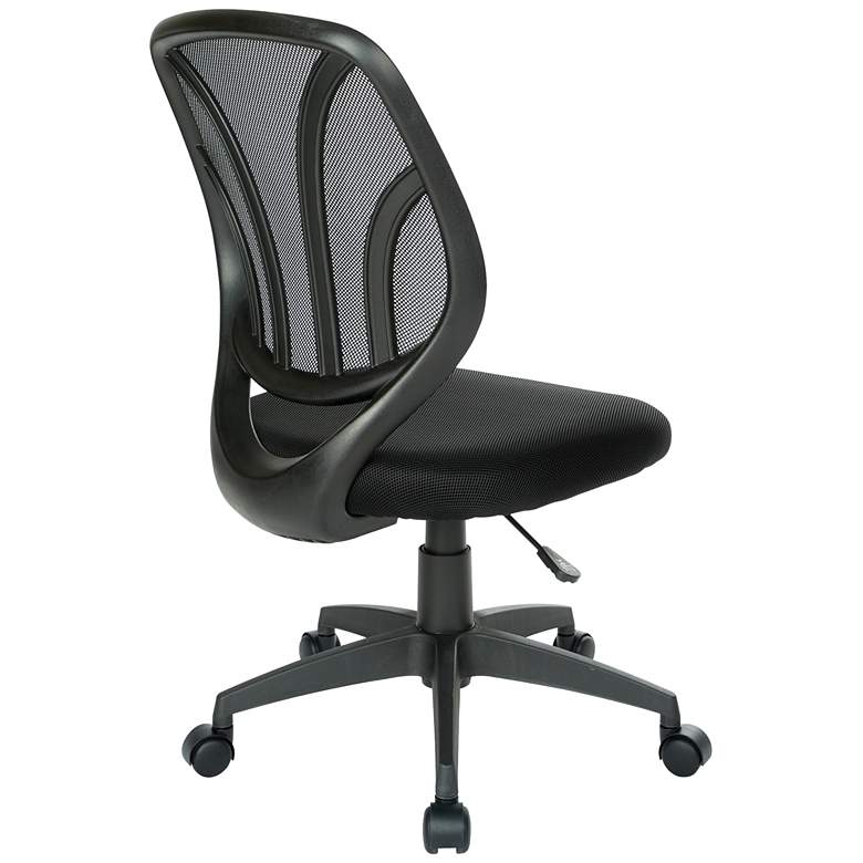 Image 5 Cindra Black Mesh Adjustable Swivel Task Ventilated Chair more views