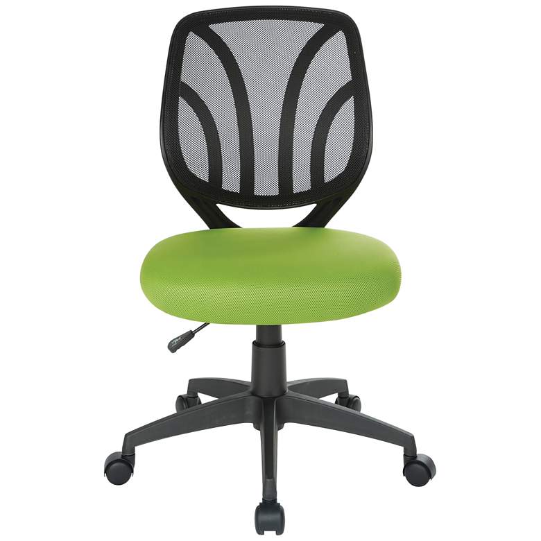 Image 2 Cindra Green Mesh Adjustable Swivel Task Ventilated Chair more views