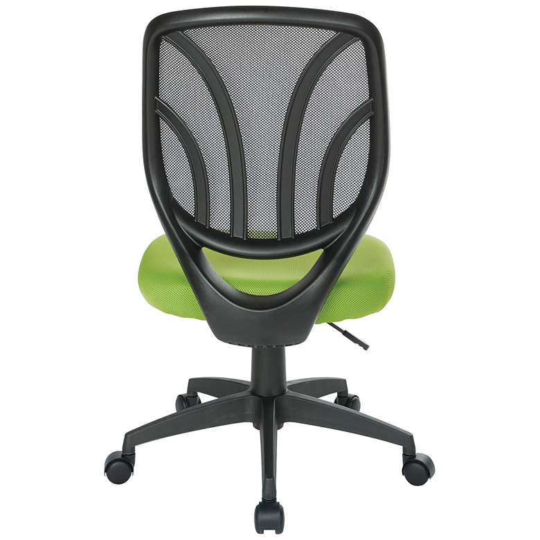 Image 4 Cindra Green Mesh Adjustable Swivel Task Ventilated Chair more views