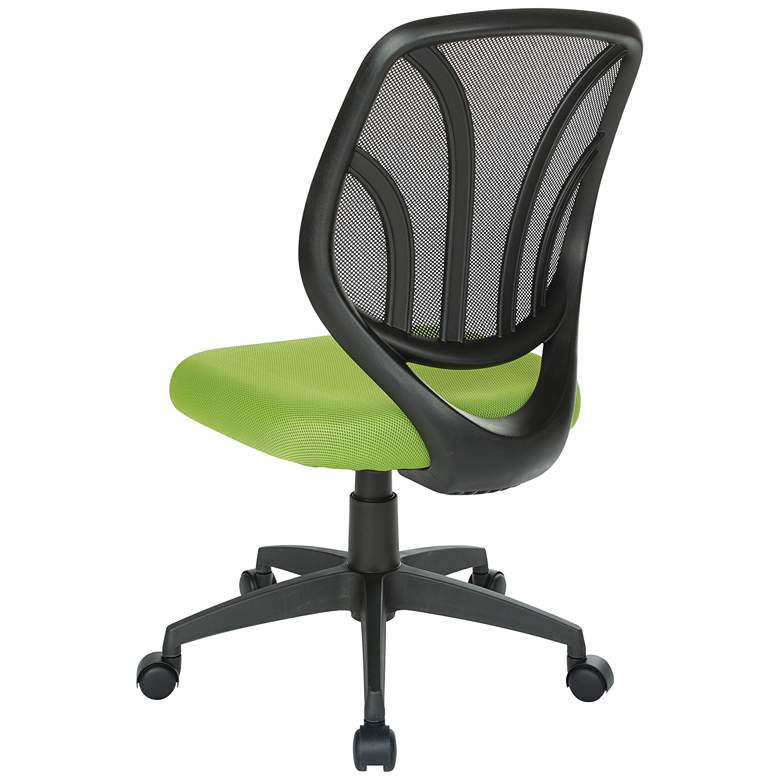 Image 5 Cindra Green Mesh Adjustable Swivel Task Ventilated Chair more views