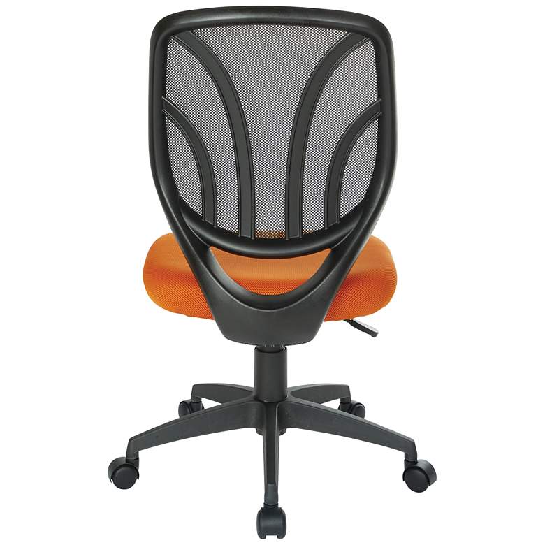 Image 4 Cindra Orange Mesh Adjustable Swivel Task Ventilated Chair more views