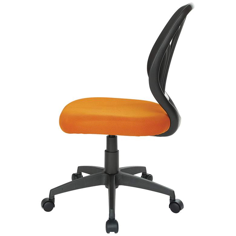 Image 7 Cindra Orange Mesh Adjustable Swivel Task Ventilated Chair more views