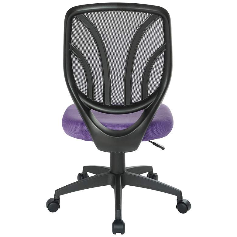 Image 3 Cindra Purple Mesh Adjustable Swivel Task Ventilated Chair more views