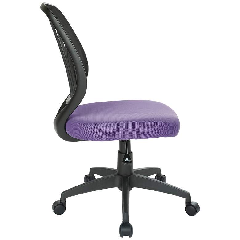 Image 6 Cindra Purple Mesh Adjustable Swivel Task Ventilated Chair more views