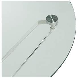 Image3 of Cindy 22" Wide Acrylic and Glass Round Accent Table more views