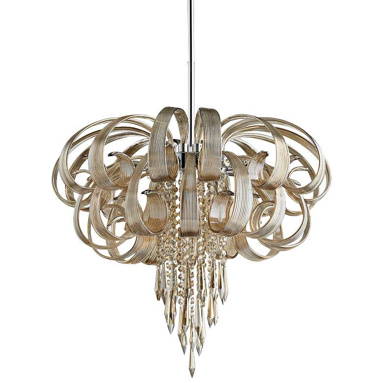 Image 1 Cindy Lou 27 inch Wide Cognac Chandelier