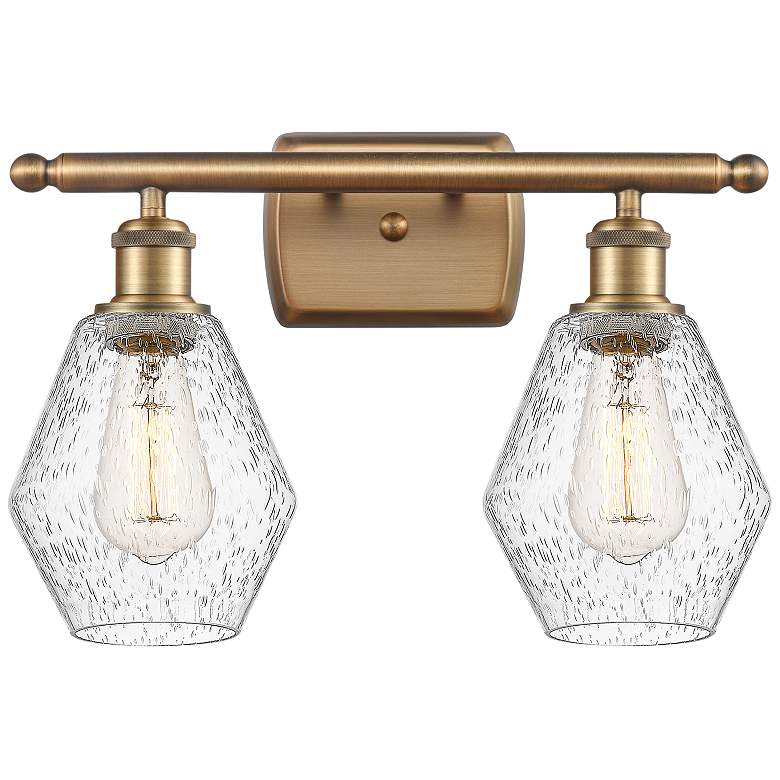Image 1 Cindyrella 10 1/4" High Brushed Brass 2-Light Wall Sconce