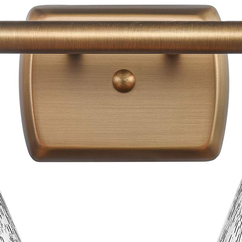 Image 3 Cindyrella 10 1/4" High Brushed Brass 2-Light Wall Sconce more views