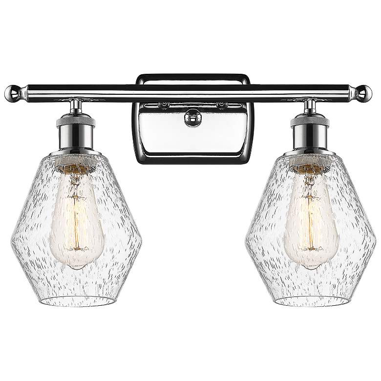 Image 1 Cindyrella 10 1/4" High Polished Chrome 2-Light Wall Sconce
