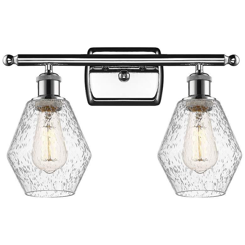 Image 1 Cindyrella 10 1/4 inch High Polished Chrome 2-Light Wall Sconce