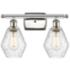 Cindyrella 10 1/4" High Polished Nickel 2-Light Wall Sconce