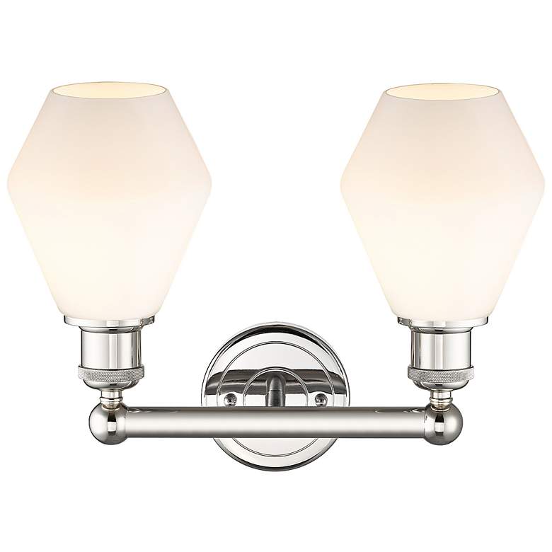 Image 3 Cindyrella 11 3/4" High Polished Nickel 2-Light Wall Sconce more views