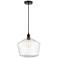 Cindyrella 12" Oil Rubbed Bronze Mini Pendant w/ Seedy Shade