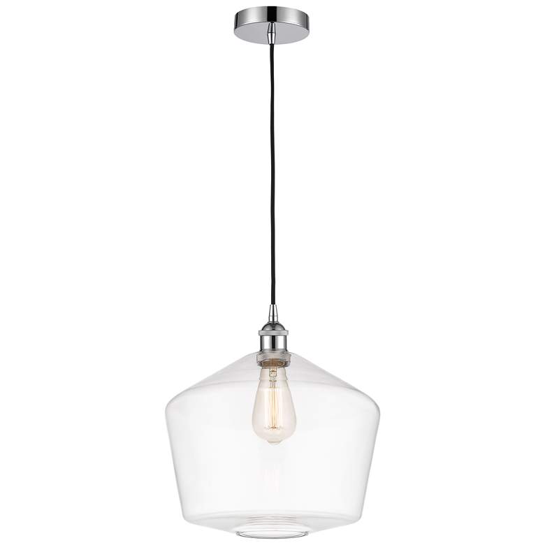 Image 1 Cindyrella 12" Polished Chrome Mini Pendant w/ Clear Shade