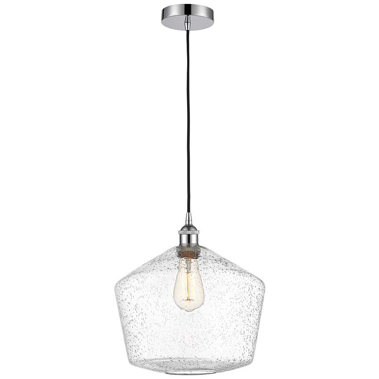 Image 1 Cindyrella 12" Polished Chrome Mini Pendant w/ Seedy Shade