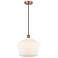 Cindyrella 12" Wide Antique Copper Mini Pendant