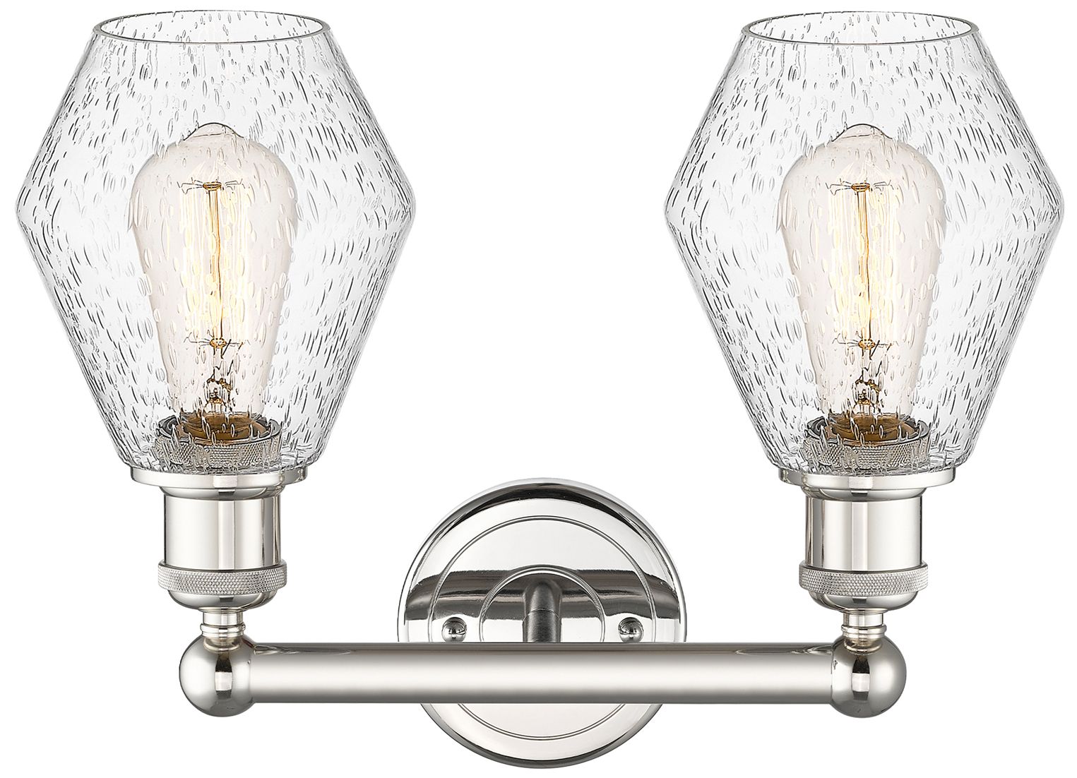 Image 2 Cindyrella 15"W 2 Light Polished Nickel Bath Vanity Light With Seedy S more views
