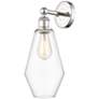 1_Cindyrella 16 1/4" High Polished Nickel Wall Sconce w/ Clear