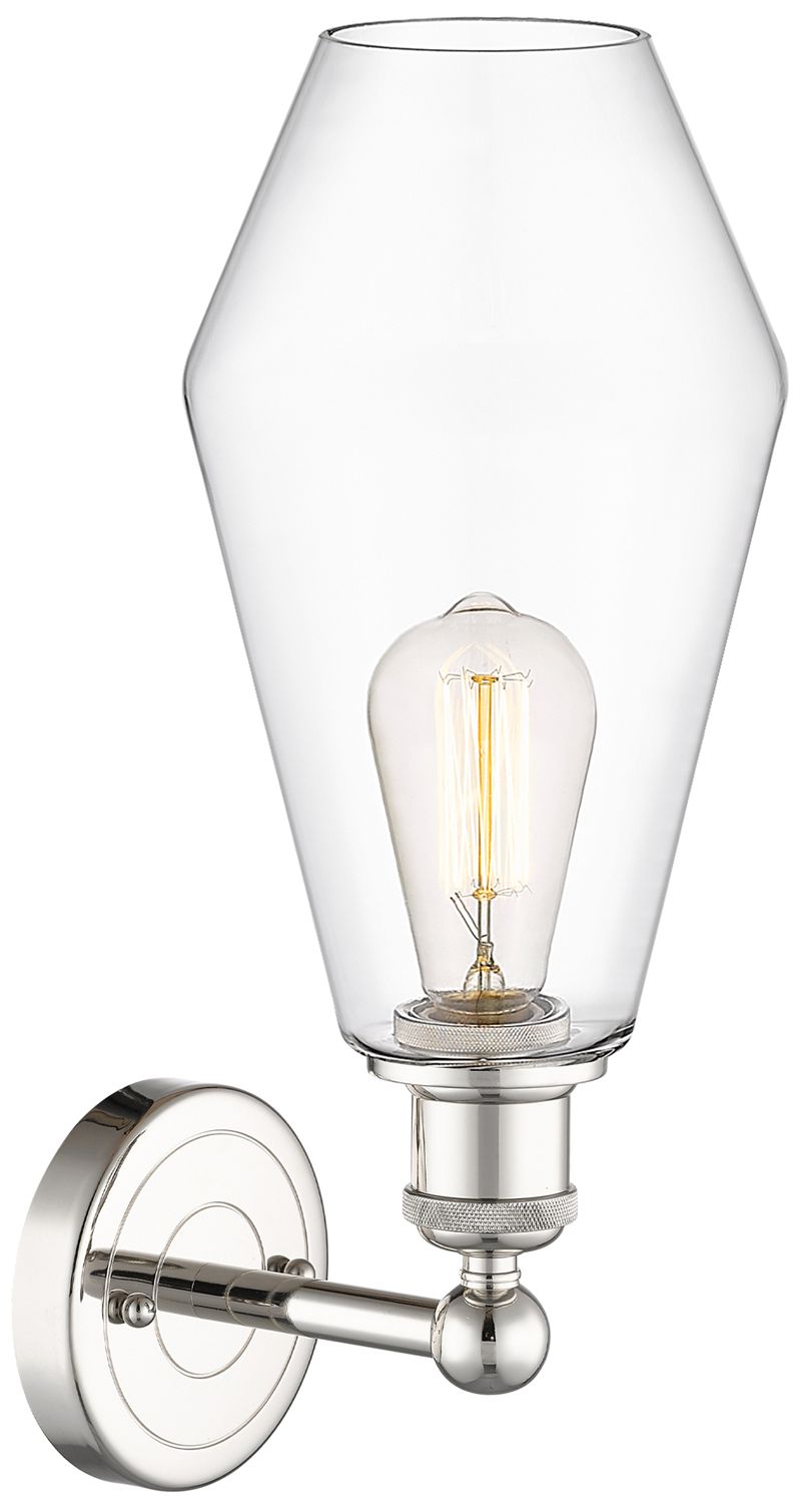 Image 2 Cindyrella 16 1/4" High Polished Nickel Wall Sconce w/ Clear more views