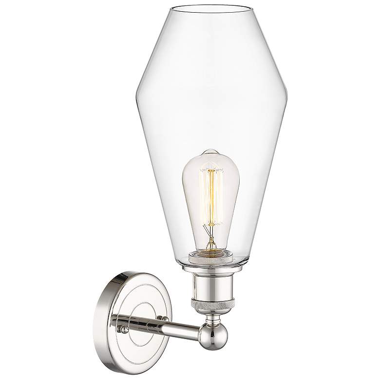Image 2 Cindyrella 16 1/4" High Polished Nickel Wall Sconce w/ Clear more views