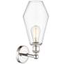 2_Cindyrella 16 1/4" High Polished Nickel Wall Sconce w/ Clear more views