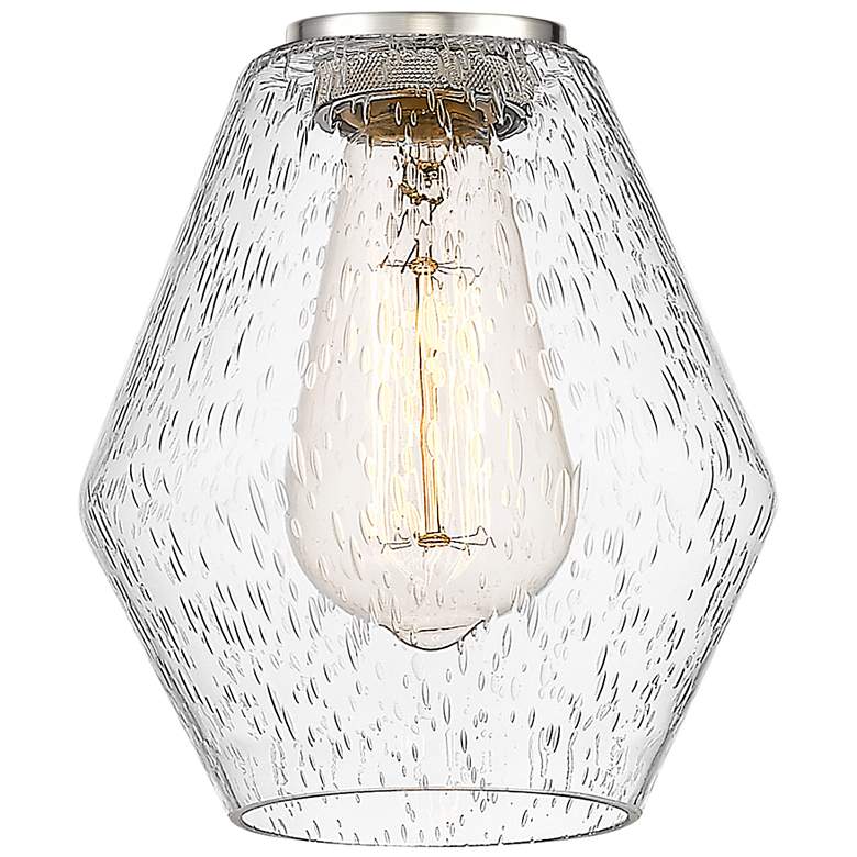 Image 3 Cindyrella 24" 3-Light Brushed Satin Nickel Bath Light w/ Seedy Shade more views