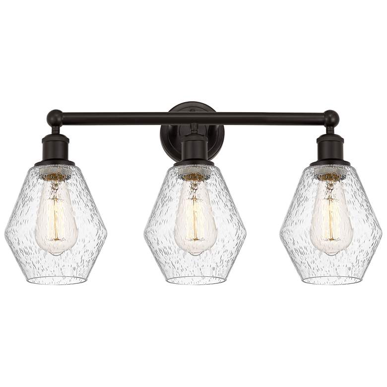 Image 1 Cindyrella 24" 3-Light Oil Rubbed Bronze Bath Light w/ Seedy Shade