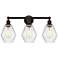 Cindyrella 24" 3-Light Oil Rubbed Bronze Bath Light w/ Seedy Shade