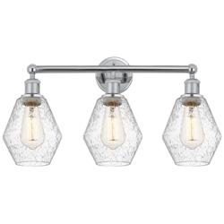 Cindyrella 24" 3-Light Polished Chrome Bath Light w/ Seedy Shade
