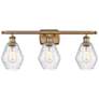 1_Cindyrella 26" Wide Brushed Brass 3-Light Bath Vanity Light
