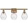 Cindyrella 26" Wide Brushed Brass 3-Light Bath Vanity Light