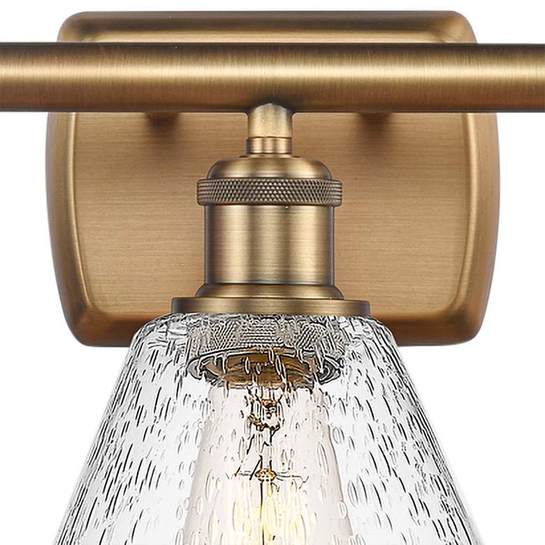 Image 3 Cindyrella 26" Wide Brushed Brass 3-Light Bath Vanity Light more views