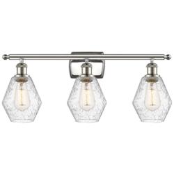 Cindyrella 26"W Polished Nickel 3-Light Bath Vanity Light