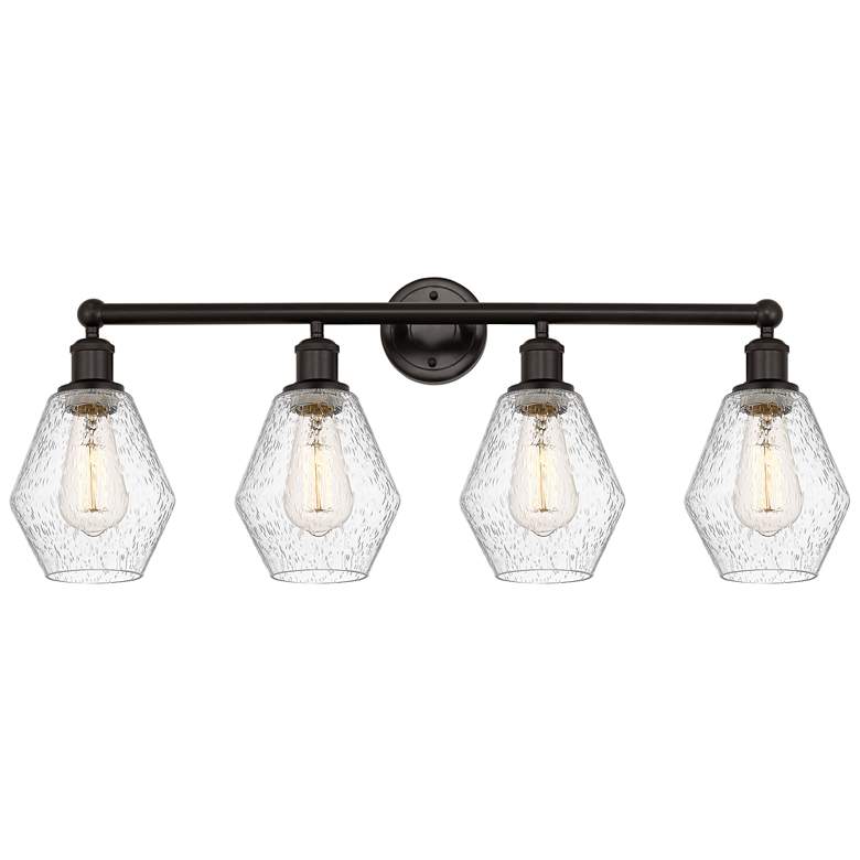 Image 1 Cindyrella 33" 4-Light Oil Rubbed Bronze Bath Light w/ Seedy Shade