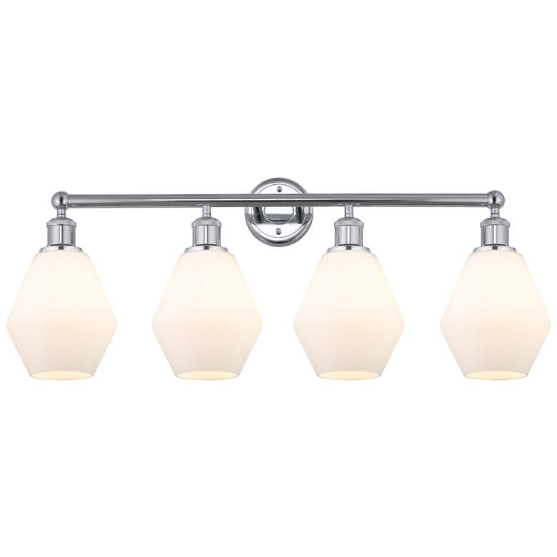 Image 1 Cindyrella 33" 4-Light Polished Chrome Bath Light w/ Cased White Shade