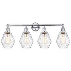 Cindyrella 33" 4-Light Polished Chrome Bath Light w/ Seedy Shade