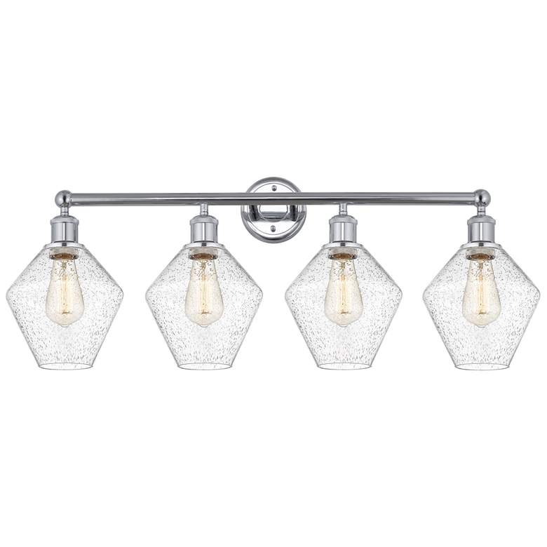 Image 1 Cindyrella 35"W 4 Light Polished Chrome Bath Vanity Light With Seedy S