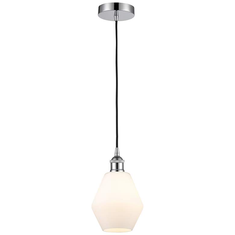 Image 1 Cindyrella 6" Polished Chrome Mini Pendant w/ Cased Matte White Shade