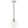 Cindyrella 6" Polished Nickel Mini Pendant w/ Clear Shade