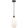 Cindyrella 7" Oil Rubbed Bronze Mini Pendant w/ Cased Matte White Shad