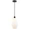 Cindyrella 7" Oil Rubbed Bronze Mini Pendant w/ Cased Matte White Shad