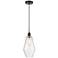Cindyrella 7" Oil Rubbed Bronze Mini Pendant w/ Seedy Shade