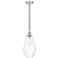 Cindyrella 7" Polished Nickel Mini Pendant w/ Clear Shade