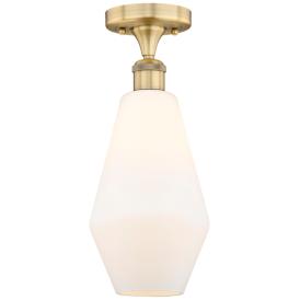 Cindyrella 7"W Brushed Brass Ceiling Light with White Shade Cindyrella 7"W Brushed Brass Ceiling Light with White Shade