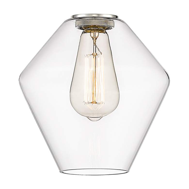 Image 4 Cindyrella 8" Matte Black Mini Pendant w/ Clear Shade more views