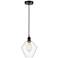 Cindyrella 8" Oil Rubbed Bronze Mini Pendant w/ Clear Shade