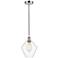 Cindyrella 8" Polished Chrome Mini Pendant w/ Clear Shade